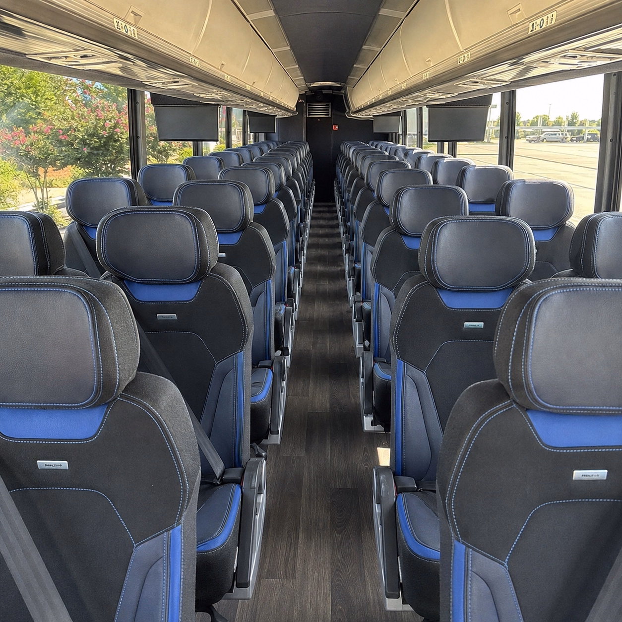 carrollton charter bus rental interior